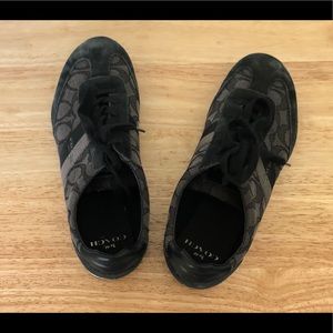 black coach shoes. slightly used.